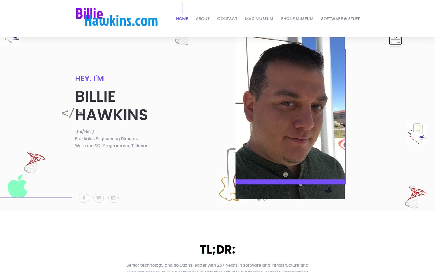 Homepage preview of Billie Hawkins