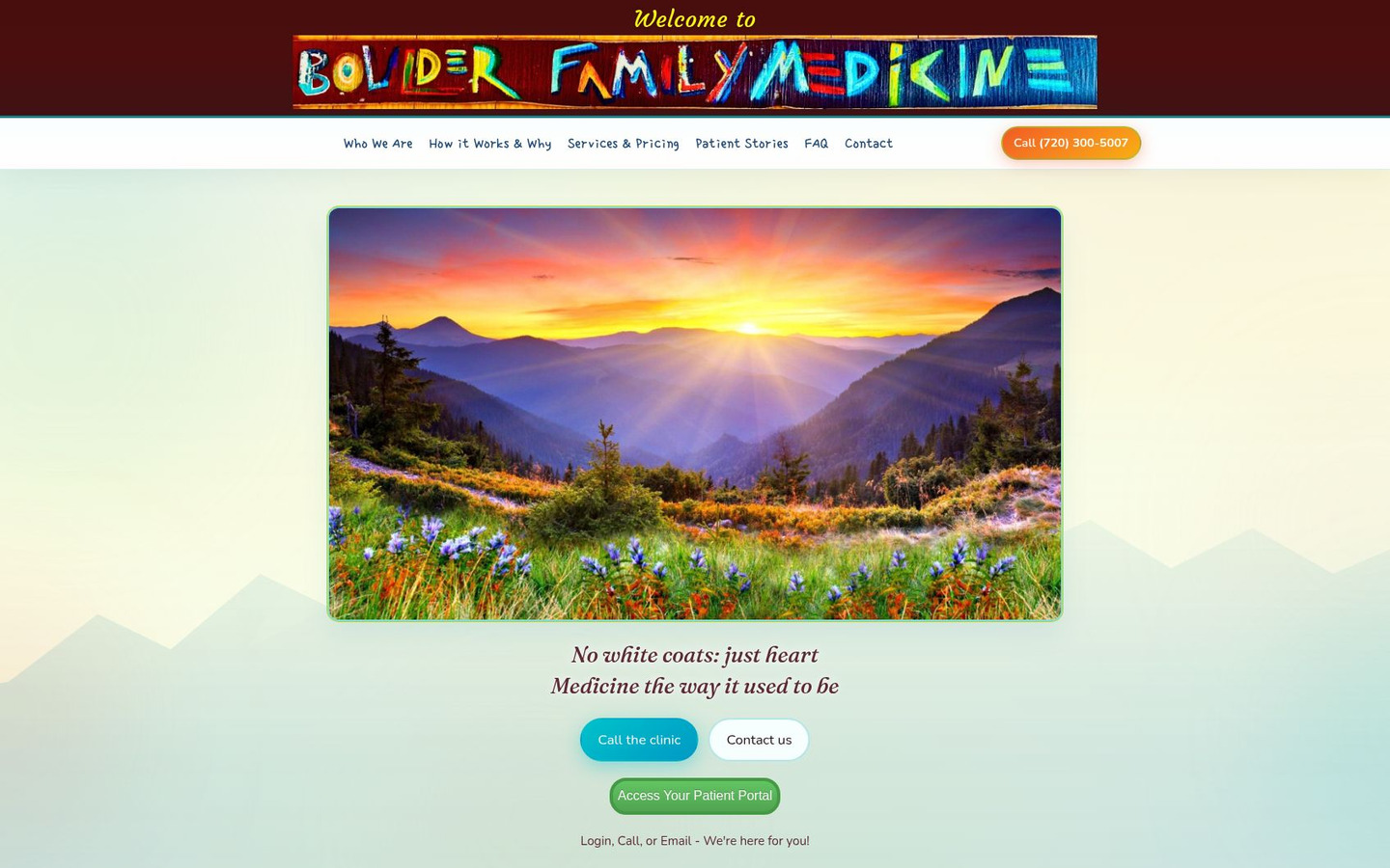 Homepage preview of Boulder Family Medicine